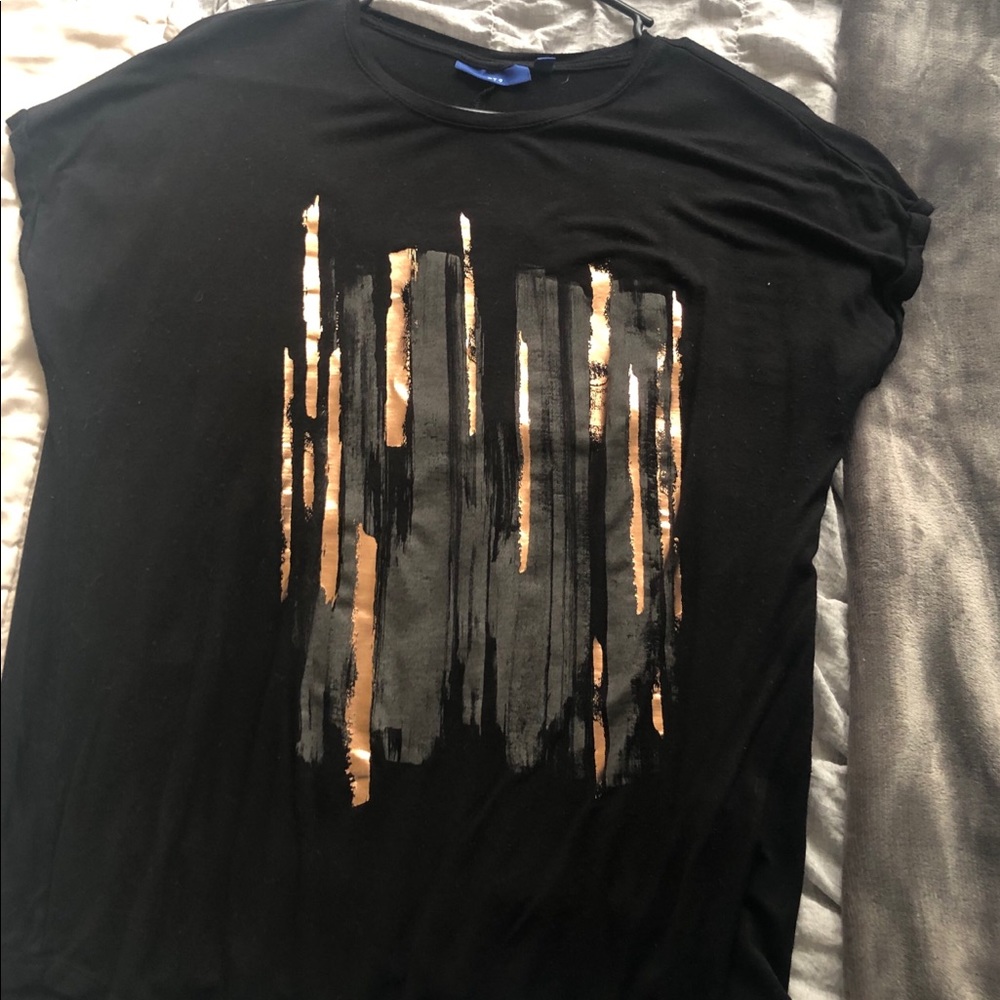Black graphic tee
